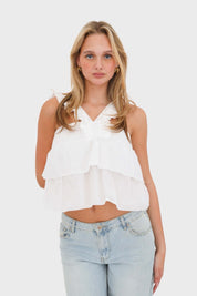 "Sweet" top white