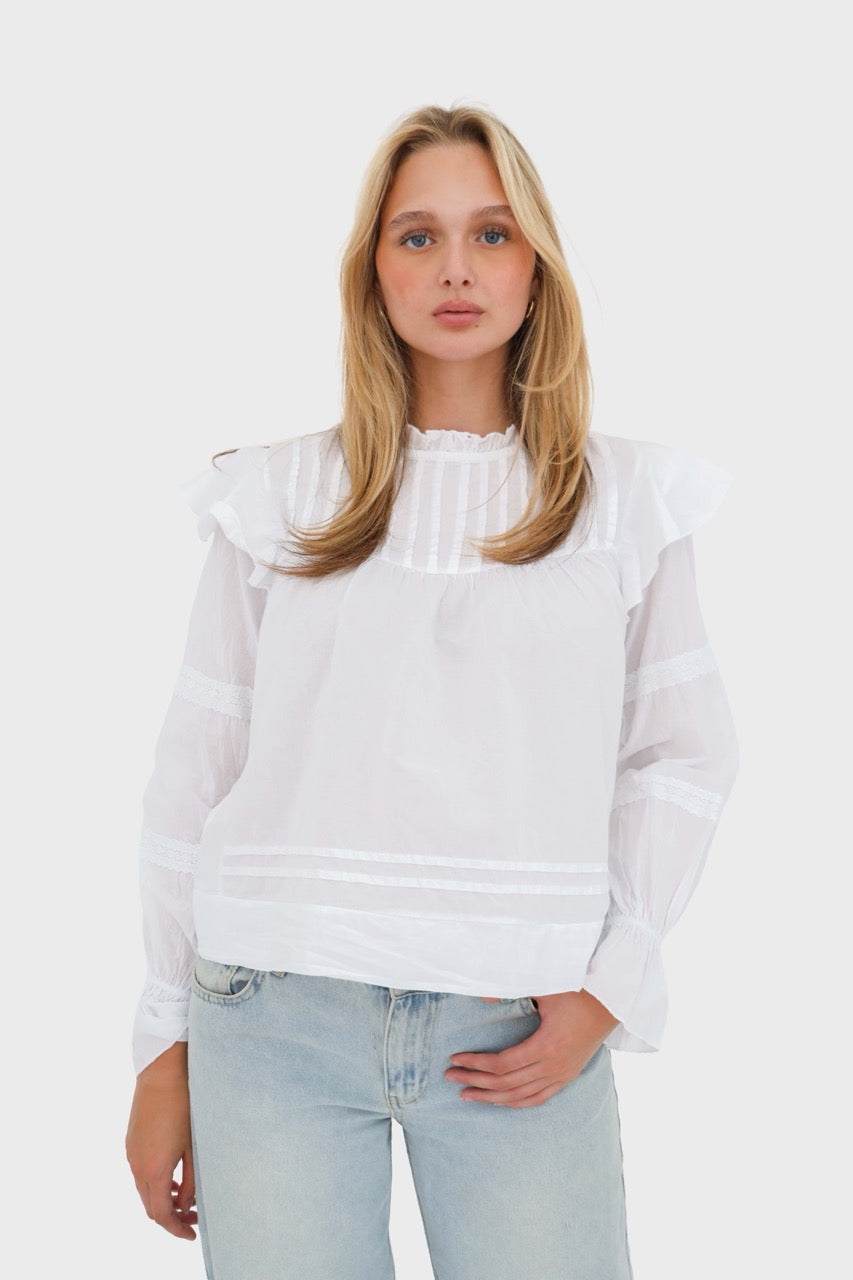 "France" blouse white