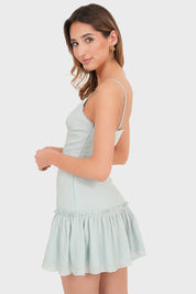 “Millie” kjole blå