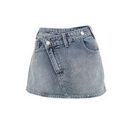 "Breezy" denim skirt blue ( PRE ORDER )