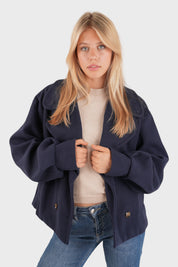 "Fall" coat navy