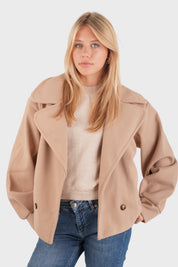 "Fall" coat beige