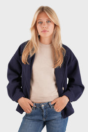 "Fall" coat navy