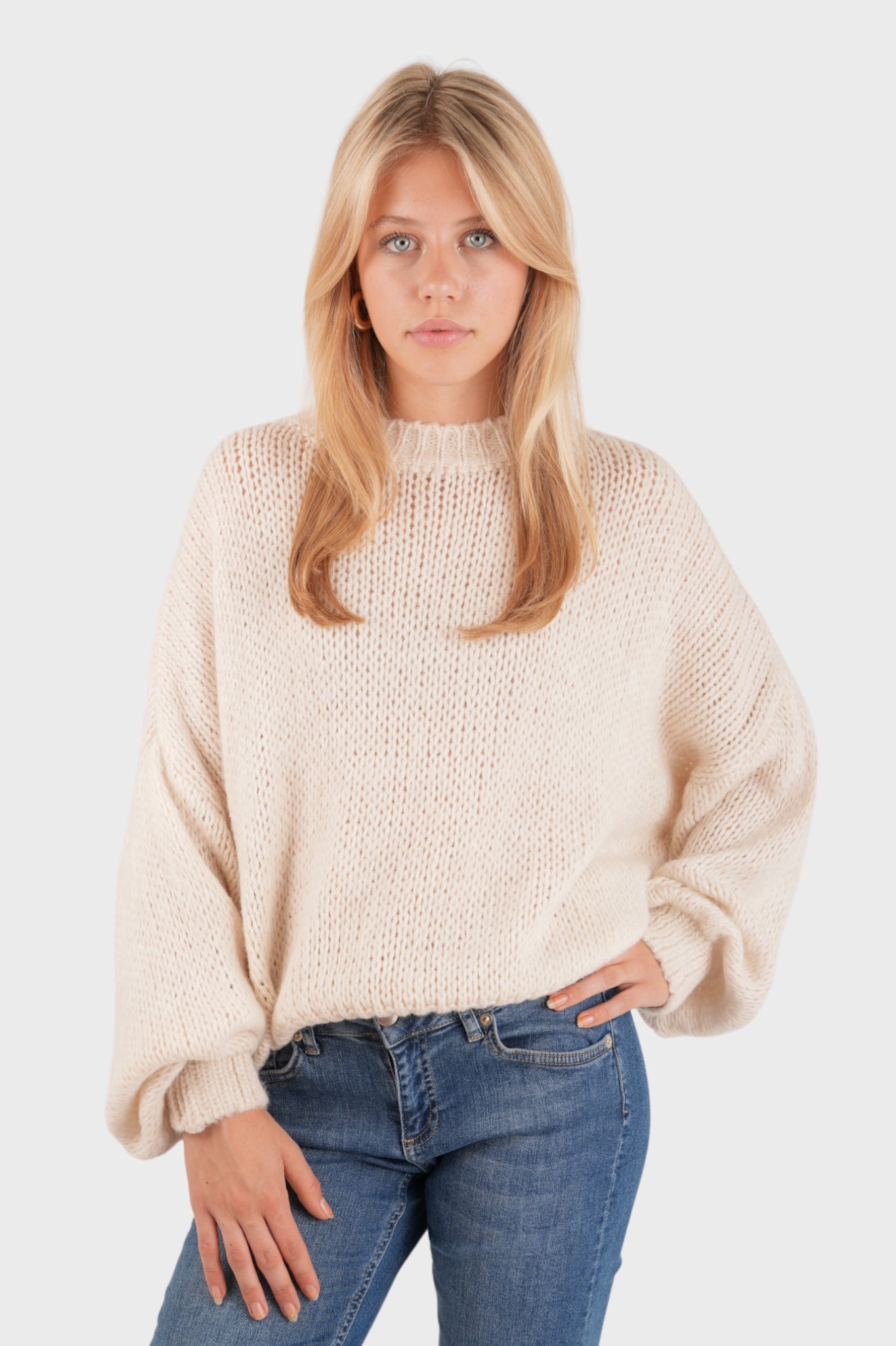 "Hold meg varm" genser beige