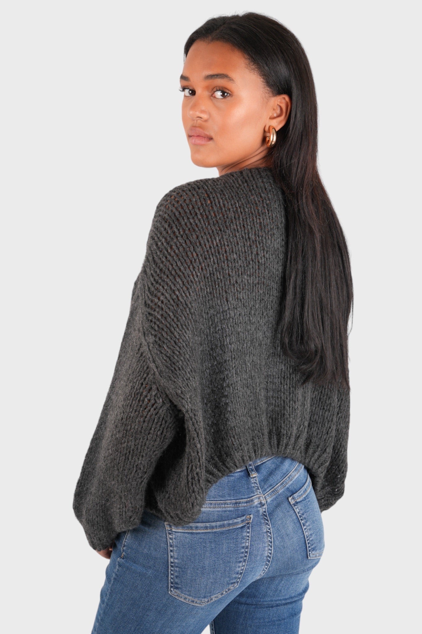 Cardigan "Keep me warm" petite gris foncé