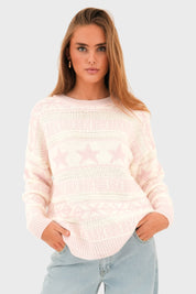 Jersey "Navidad" rosa claro