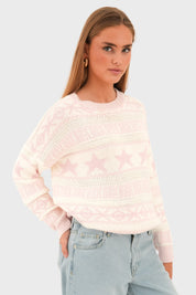 Jersey "Navidad" rosa claro