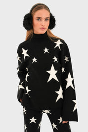 "Starlit" genser svart