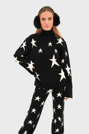 "Starlit" genser svart