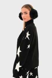 "Starlit" genser svart