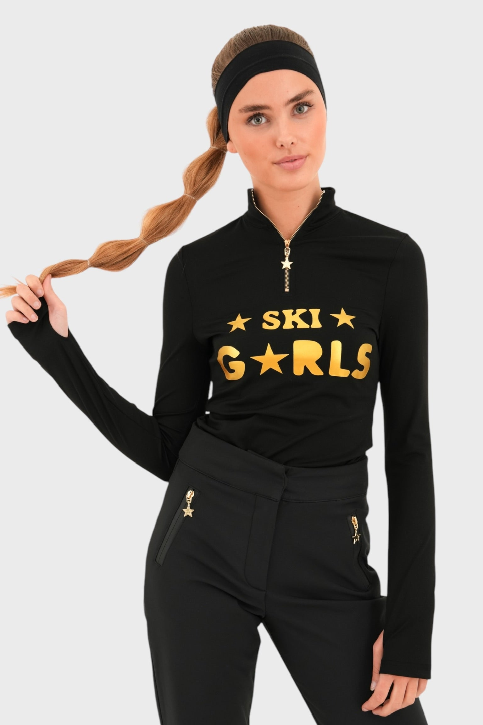 "Ski girls" Skiriemenscheibe schwarz