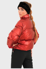 "Frosty" puffer rojo