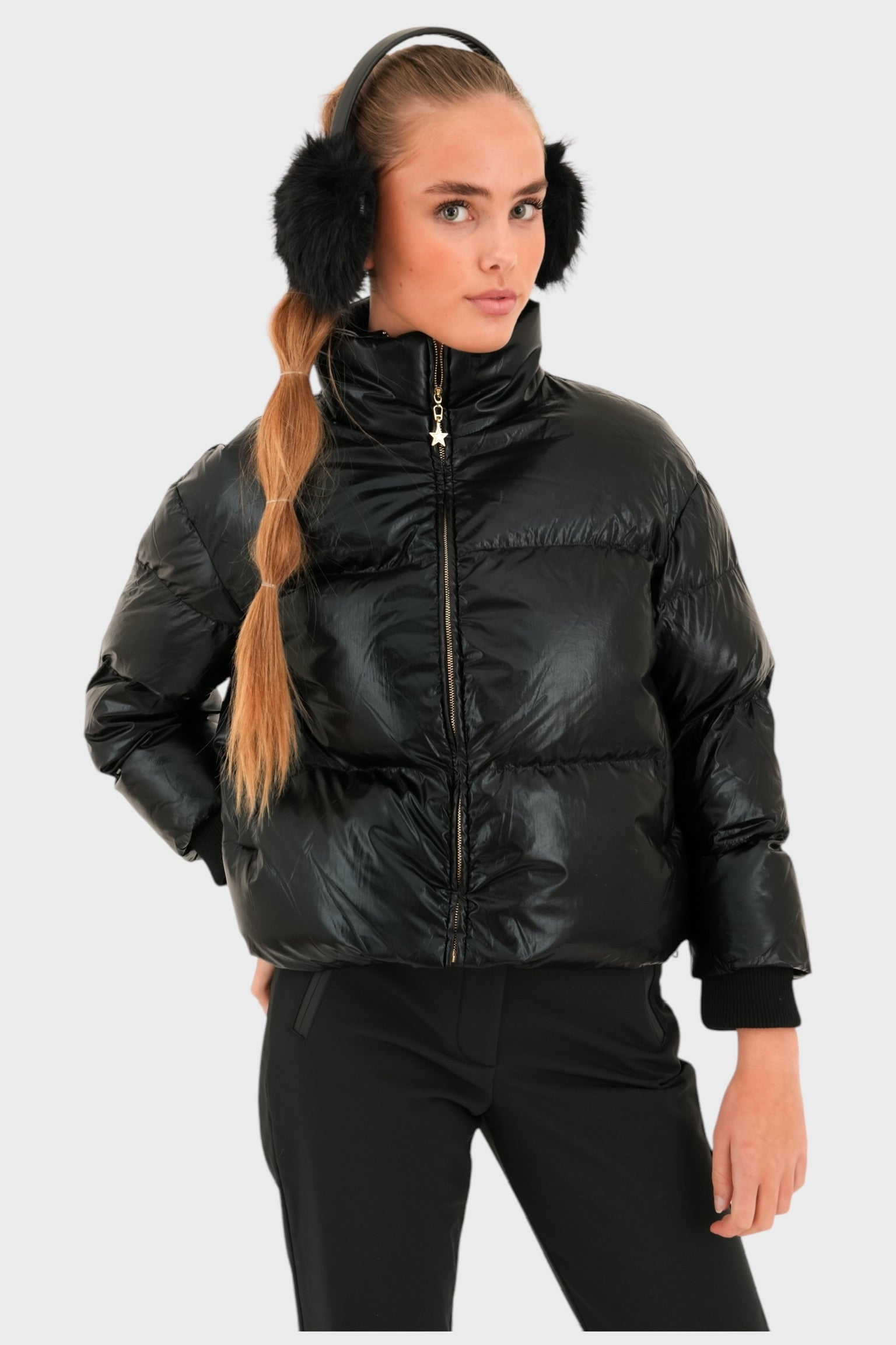 Puffer "Frosty" negro
