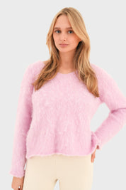 "Furry" genser rosa