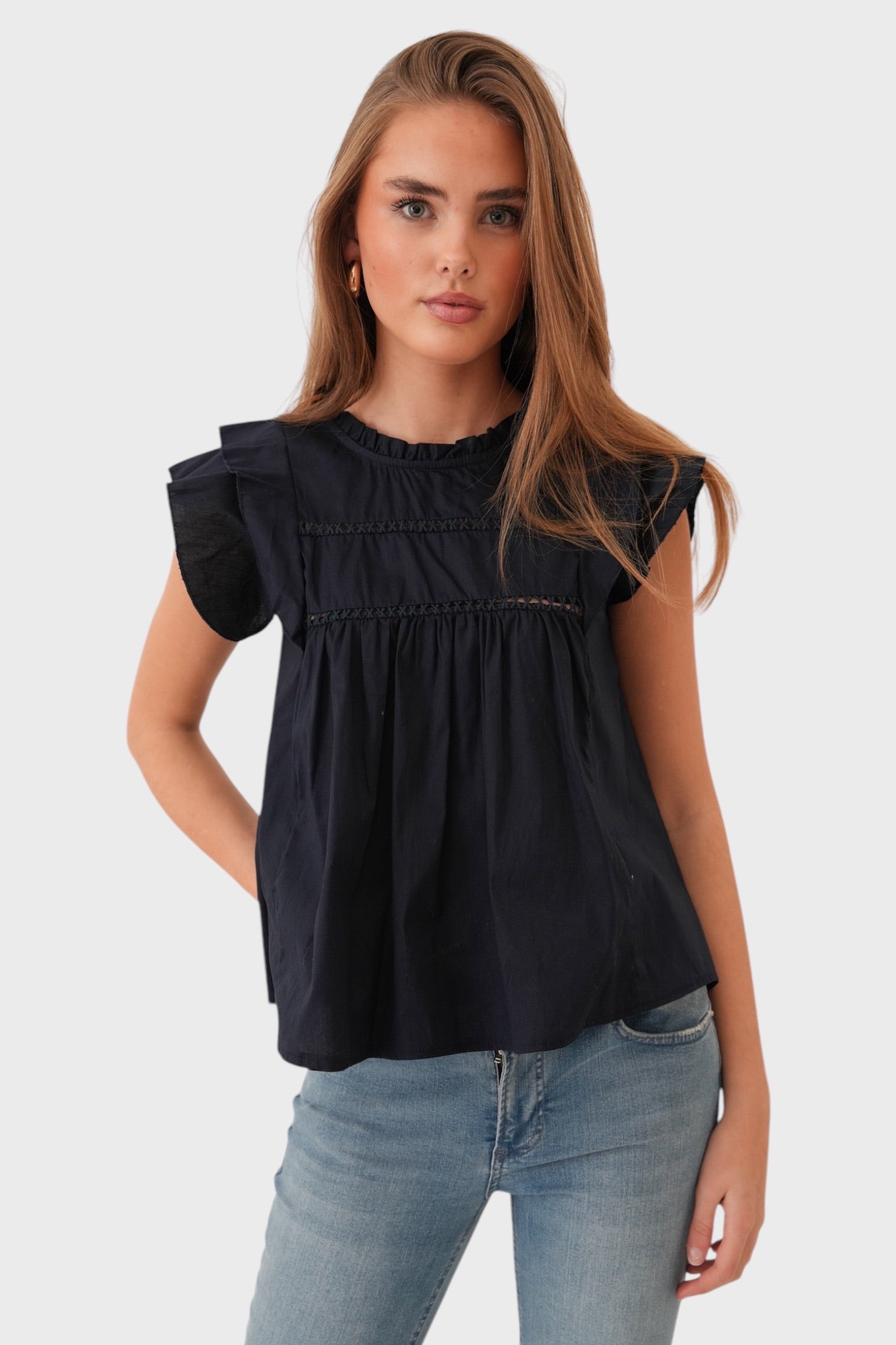 "Blusa de ensueño" azul marino