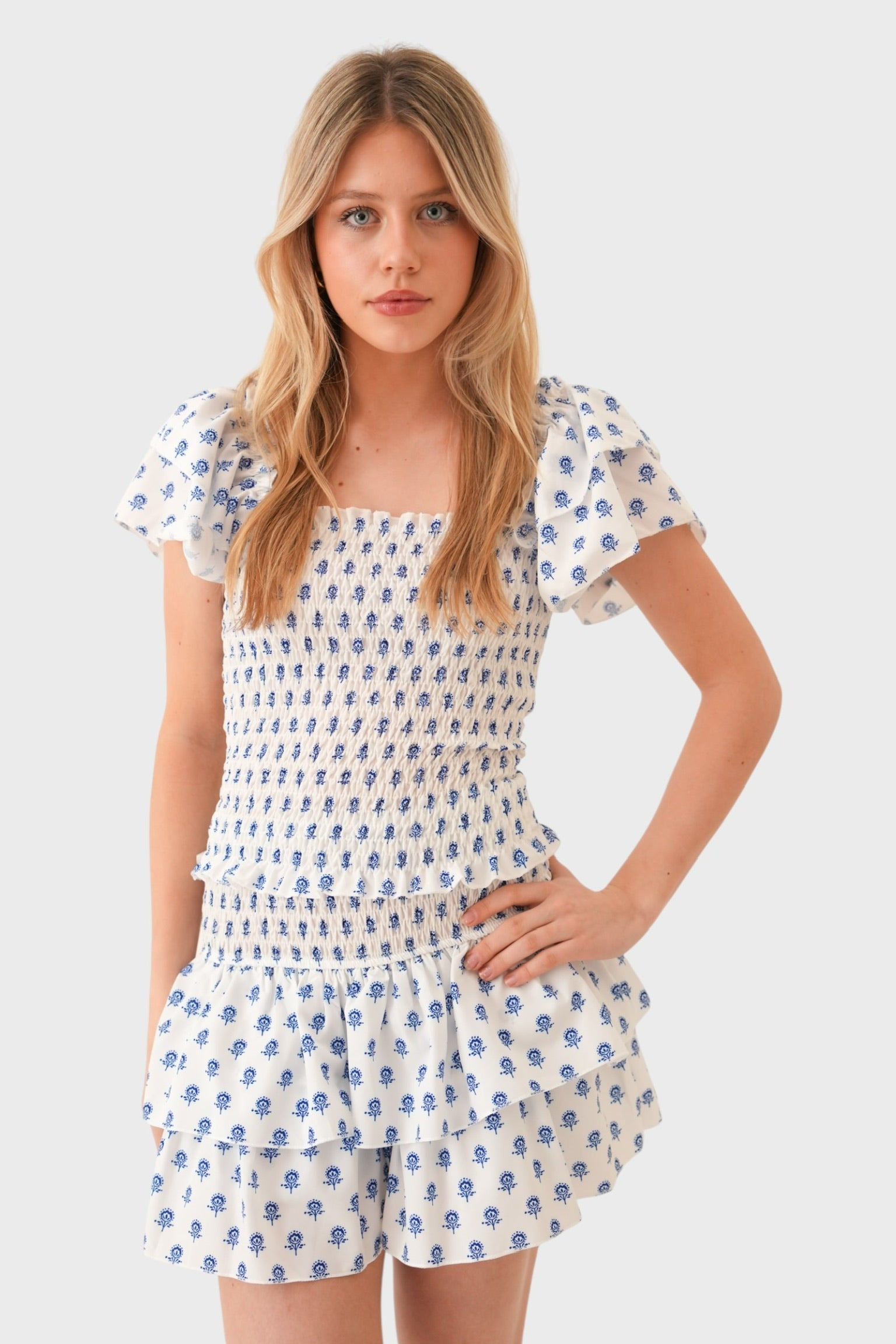 "Porto" ruffle top