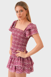 "Tulum" ruffle top