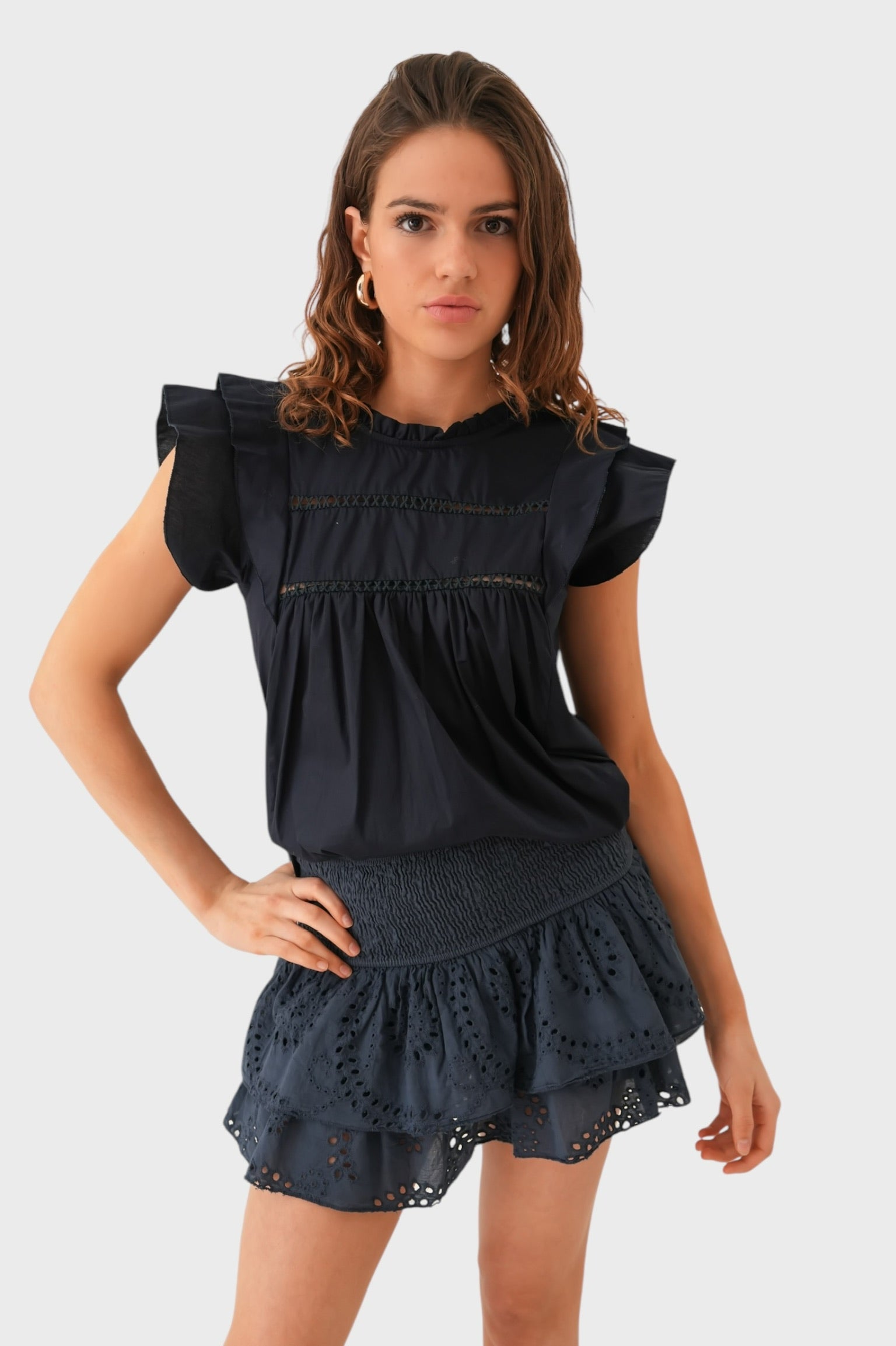 Falda "Daydream" azul marino