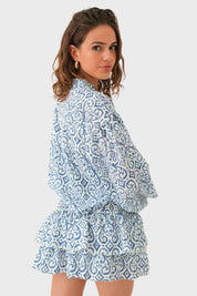 “Florence" blouse blue