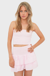 "Capri" tube top light pink