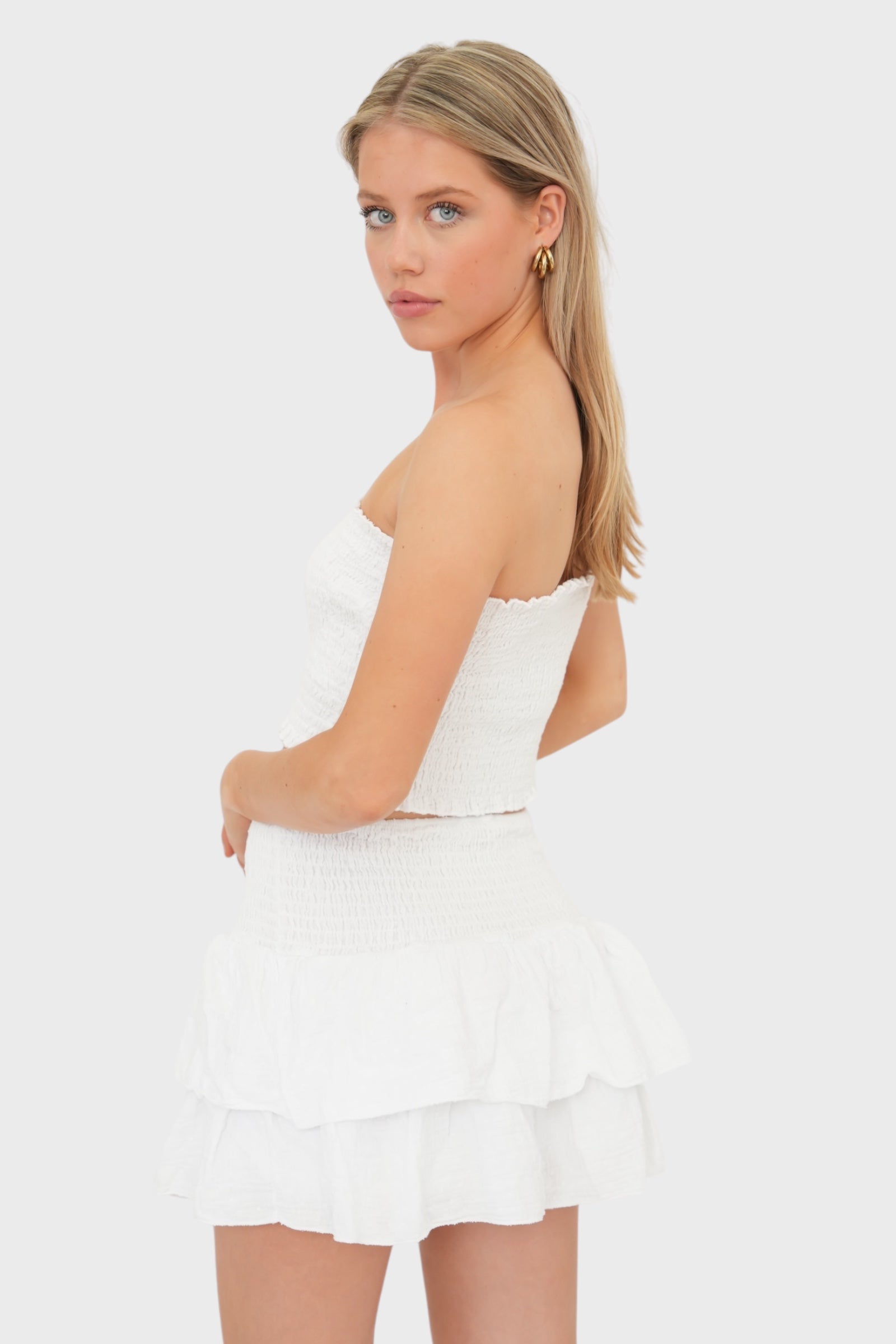 "Capri" Skirt White