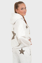 "Relaxed leopard" pants grey
