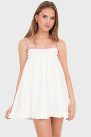 "Bambi" dress white & "Sweet peach" dress white bundle deal