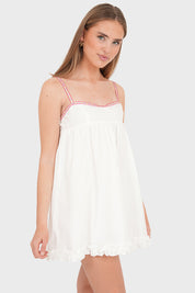 "Bambi" dress white & "Sweet peach" dress white bundle deal