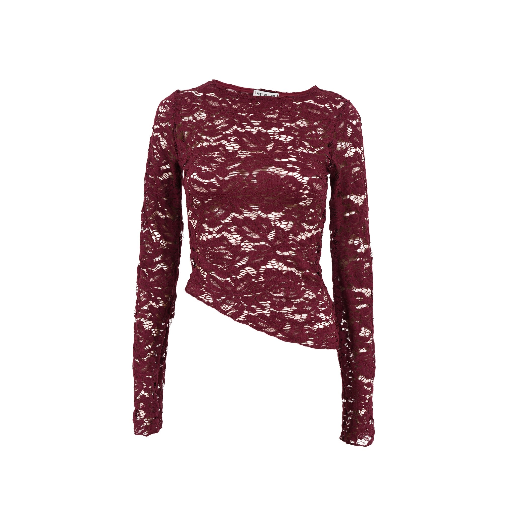 "Ivy" top bordeaux