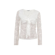 "Olive" top white