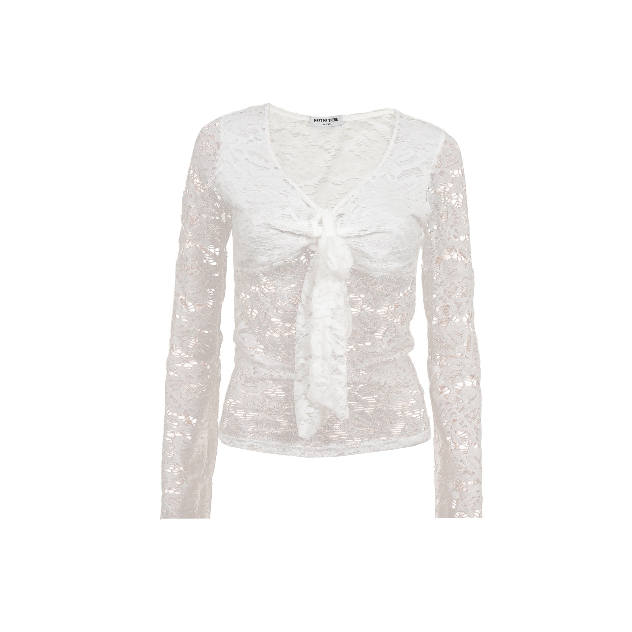 "Olive" top white