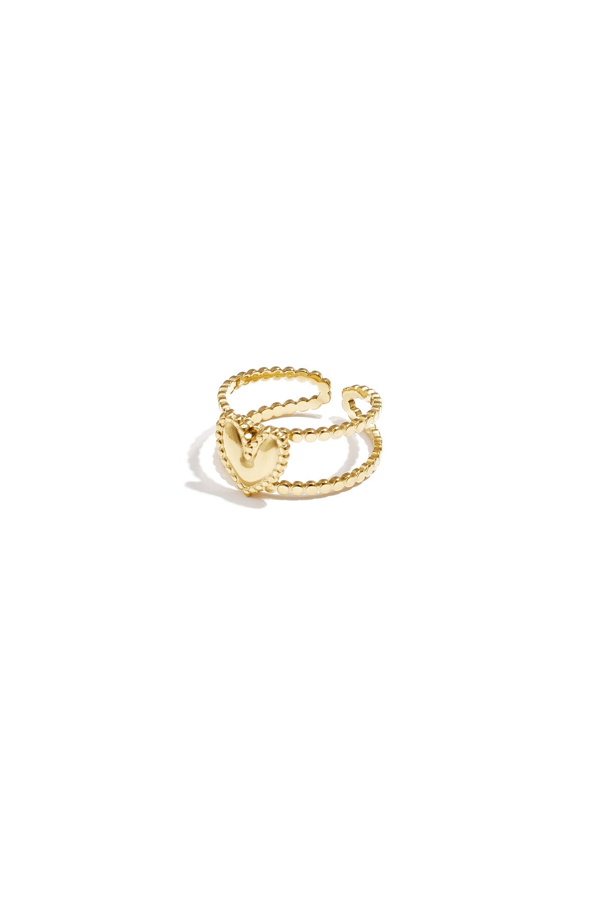 "Double heart" ring