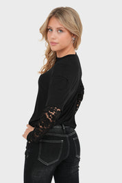 "Amaya" top black