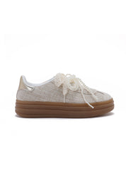 "Pearl lace" shoes