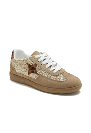 "Glitter" skor leopard