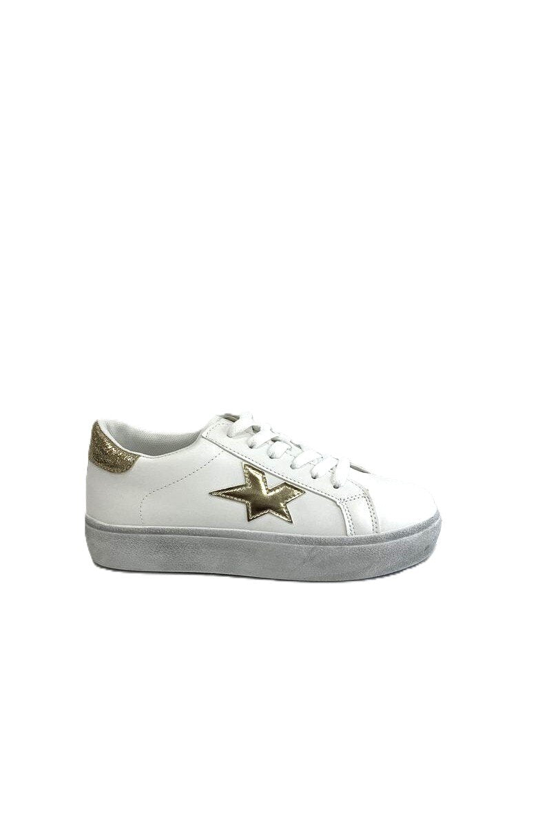 "Starry" shoes gold