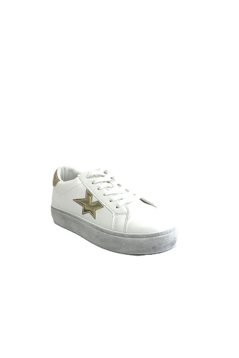 "Starry" shoes gold