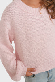"Yuna” sweater light pink