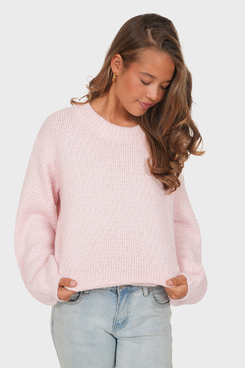 "Yuna” sweater light pink