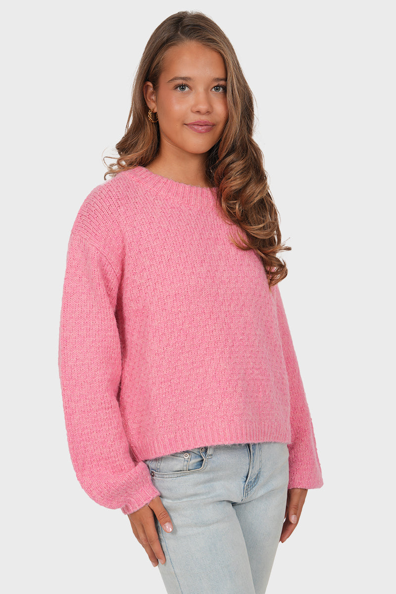 "Yuna" sweater dark pink