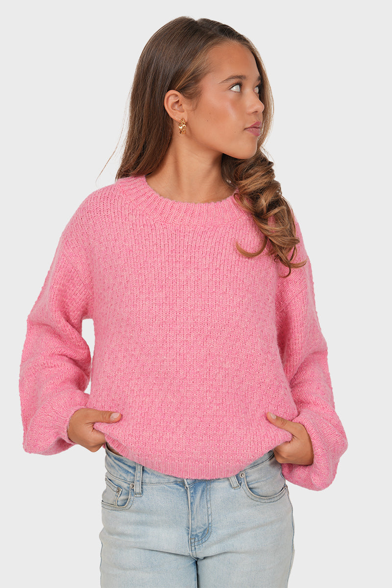 "Yuna" sweater dark pink