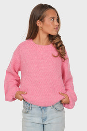 "Yuna" sweater dark pink