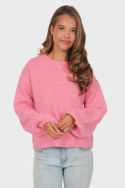 "Yuna" sweater dark pink