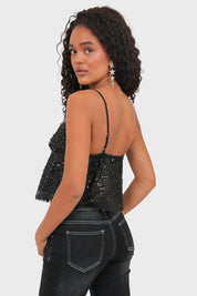 "Festive" top silver
