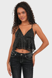 "Festive" top silver