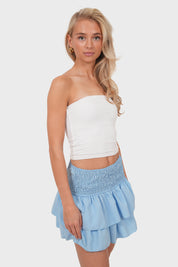 "Bloom" light blue skirt