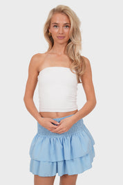 "Bloom" light blue skirt