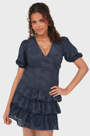 "Blossom" navy dress