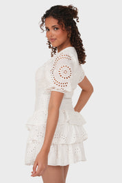 "Blossom" white dress