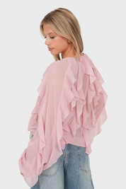 "Nova” blouse light pink